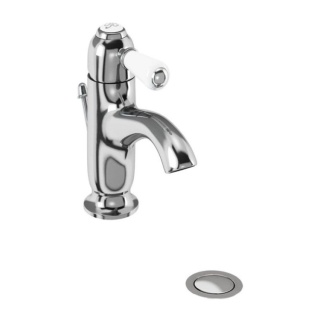 Burlington Chelsea Curved Basin Mixer with Pop-up Waste